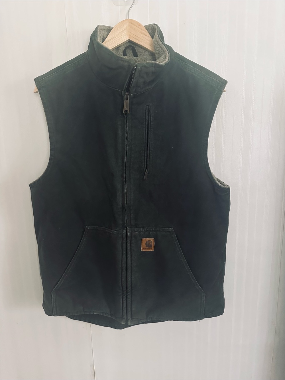 Carhartt Men’s Washed Duck Sherpa Lined Vest